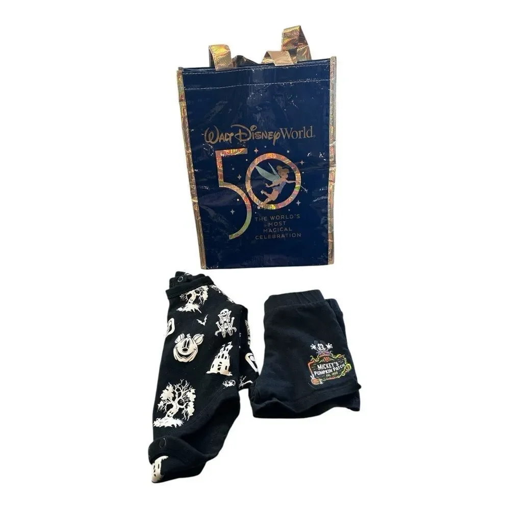 Disney World Halloween Baby Outfit with Disney tote Gift Bag